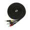 1Pcs Metal 3.5mm Stereo Jack to 2 RCA Phono Plug Audio Cable Adapter Wire 3meter
