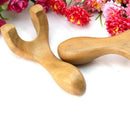 Wood Facial Nose Gua Sha Tool Body Acupoint Massage Hand Roller Spa Massage