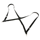 New CTM Men's Elastic Side Plastic Clip TSA Compliant Airport Suspenders