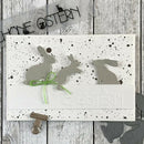 Happy Easter Rabbit Metal Cutting Dies Stencils For Scrapbooking Photo Al WS Gw
