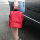 Thicken Warm Insulation Box Nylon Lunch Bag Red Lunch Bag Handbag With Zipp