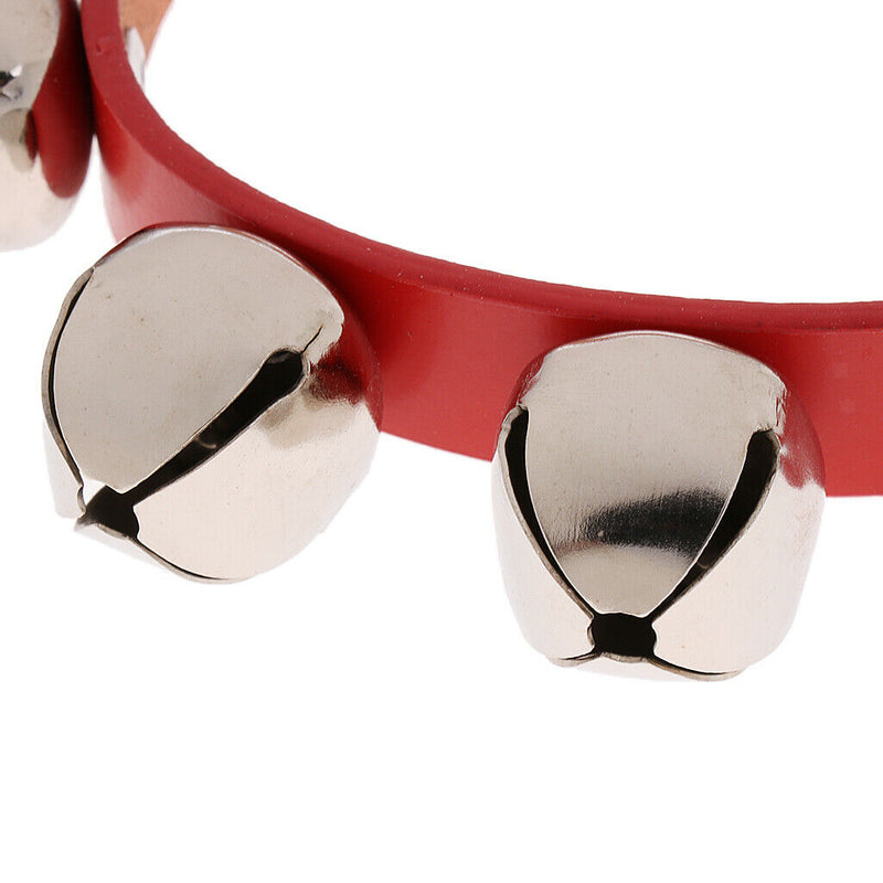 1 Piece Red Hand Shake Bell Ring 5 Bell Rattle For Baby Grasp Catch Training