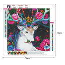 5D DIY Full Drill Diamond Painting Flowers Deer Cross Stitch Embroidery Kit