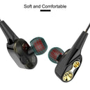 Wired earphone Super Bass Noise Isolation HIFI 3.5mm dual drive stereo In-E