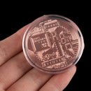 Copper Plated Physical Bitcoins Casascius Bit Coin BTC With Case Holiday G BX