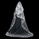 Wedding veil lace decorative edge style white