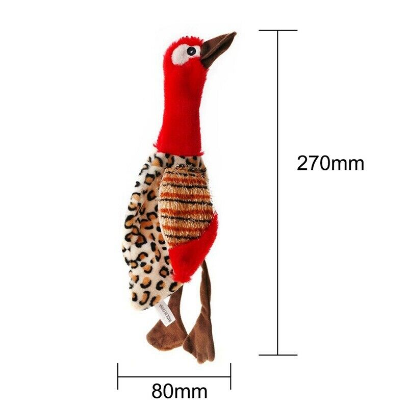 Pet Dog Puppy Cute Squeak Plush Bird Stuffing Interactive Sound Play Toys-R