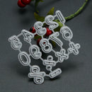 Number Symbol Embossing Cutting Die Carbon steel Craft Decorative Paper Art Tool