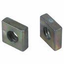 M3x5.5x2mm Zinc Plated Square Nuts Bronze Tone 100pcs V2E3