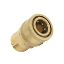 Brass Quick Connector M22 to 1/4 Male Adapter for Pressure Washer Connect,