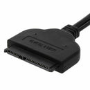 Dual USB 3.0 to Sata Hard Disk Drive SSD Converter Wire Cord for 2.5 Inc Laptop