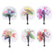 Paper Folding Chinese Oriental Floral Hand Fans Wedding Favours Table Gift CXF