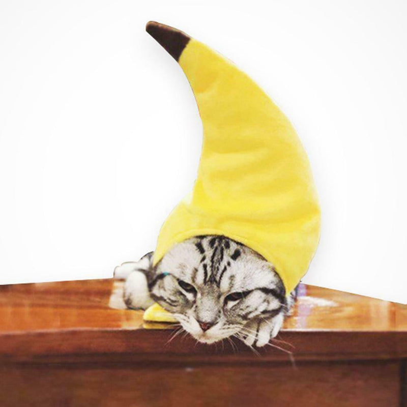 Banana Shape Pet Hat Adjustable Headgear Dog Cat Party Funny Headwear Props
