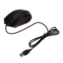 M-611 Wired Optical Mouse Built-in Gggravated Iron LED Gaming Mouse for PC