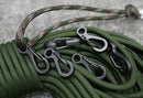 10pcs Alloy Hanging Snap Hook Keychain Buckle Carabiners Camping Hiking Tool