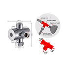 3 Ways Easy Install Multifunction Modern ABS Hotel Shower Diverter Arm Mounted