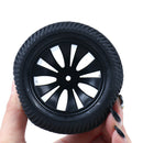 2x/set Rubber Pneus Racing Car Tyre Tires & Plastic Hubs Wheel RimsJR