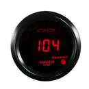 Car Black 2 Inch 52mm Red Digital LED Electronic Water Temp Temperature Gau