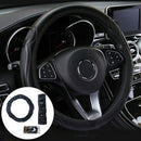 Universal Auto Car Steering Wheel Cover Leather Breathable Anti-slip Black 38c3C