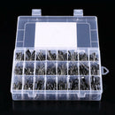 500Pcs 24 Values Aluminum Electrolytic Capacitor Kit 10V~50V 0.1uF~1000uF ZFQ
