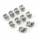 20pcs 3/8"-1/2" Adjustable Stainless Steel Drive Hose Clamp Fuel Line Worm Clip