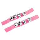 1 Pair Wrist/Ankle Bells Instrument Toys for Baby Kids - Pink, L