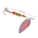 1pc New 6g Fishing Lure Dish Paillette Lures Treble Hook Spinner Fish Bait