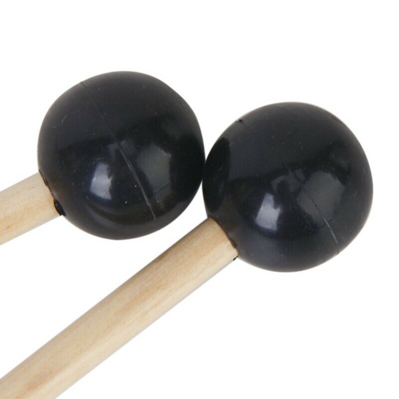 2 x Hardwood Glockenspiel Mallets Sticks Rubber Head