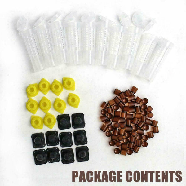 Bee Queen Rearing Cupkit Complete Box System Beekeeping Kit/Set 100Cell Cup E3T8