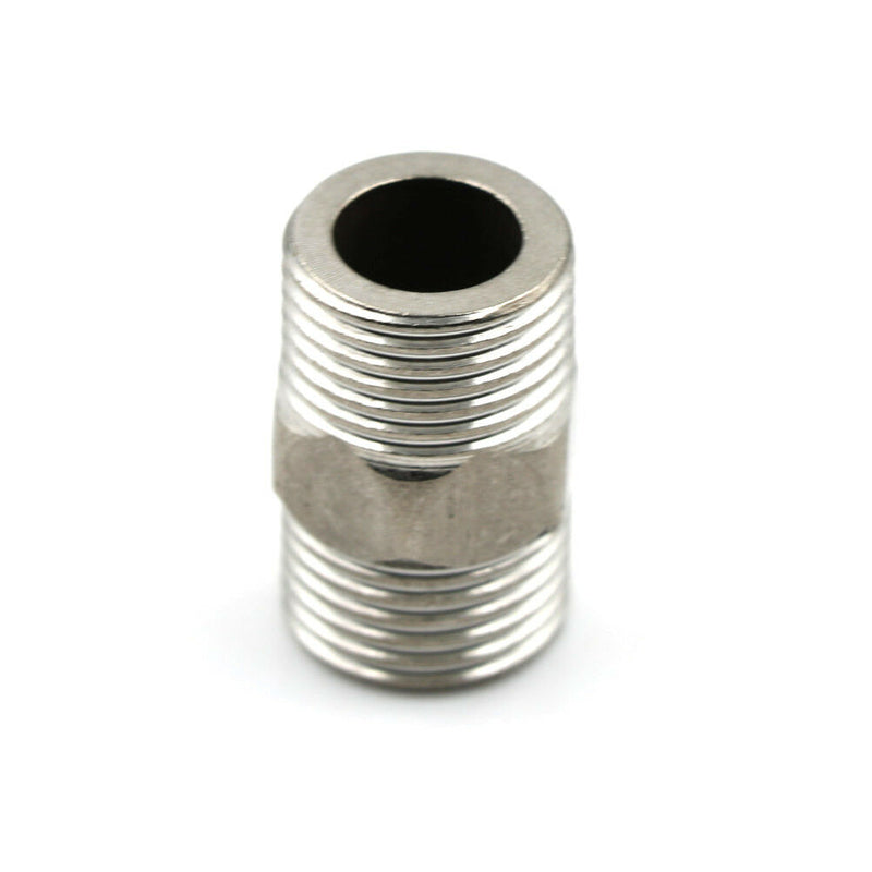 1/2" Male x 1/2" Male Hex Nipple SS 304 Threaded Pipe Fitting NPT M&O