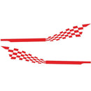Plaid Stripes Car Stickers Vinyl Auto Body Side Skirt Graphic Decals Decoration