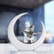 Creative Lovers On Moon Ceremic Sculpture Statue Living Room Bedroom Decor Party