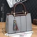 Women'S Leather Portable Messenger Bag Female Fashion Girl Shoulder Bag Lad