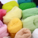 15 colors Wool Fibre Roving For Needle Felting Hand Spinning DIY material TG