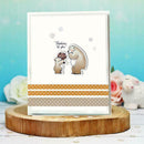 Banner Flower Seal Stamp Cutting Dies Stencil Set DIY Scrapbooking Emboss