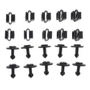 10 Set Under Engine Cover Fitting Screw+Body Clip Set For Audi A4L A5 Black