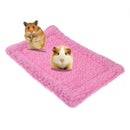 Plush Pet Hamster Cushion Mat Squirrel Warm Blanket Guinea Pig Bed(Pink)