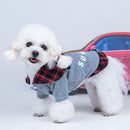 Dog Autumn Winter Warm Cotton Coat For Small Medium Dogs Puppies Red-L