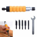 1 Set Wood Chisel Carving Tool Set Chuck Attachment For Electric Drill Flex P9W8