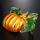 Enamel Pumpkin Brooch Pin Banquet Badge Suits Shirt Collar Pin Jewelry Gift FT