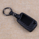 Carbon Fiber Shell Silicone Smart Key Ring Cover Fit For VW Polo MK6 Golf Tiguan