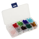 150pcs Mixed Colors 10mm Crystal Glass Rondelle Faceted Loose Spacer Beads