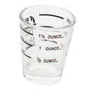 Glass Mug 1.5oz for Cofee Beer Water Milk with Graduation Clear