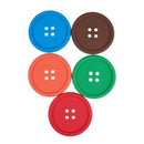 5 Colors Round Button Shaped Non-slip Insulated Silicone Cup Mats Coasters  Q6A8