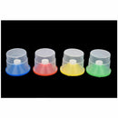 Translucent Plastic Non - Spill Paint and Water Pots with Lids and Stoppers M3E8
