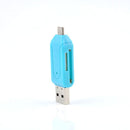New Micro USB 2.0 OTG Adapter SD T-Flash Memory Card Reader For Smart Phone PC