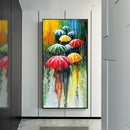 Umbrella People Diamond Painting 5D Full Round Drill Embroidery Home Decor