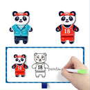 Wooden Dressing Game Children Toys Four Little Bears Change Clothes Dress Puzzle