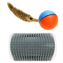 Cat Brush Tool Pet Kitty Comb Brush Massage Device Self Groomer Hair Removal