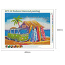 5D DIY Full Drill Diamond Painting Cartoon Trip Cross Stitch Embroidery Kit